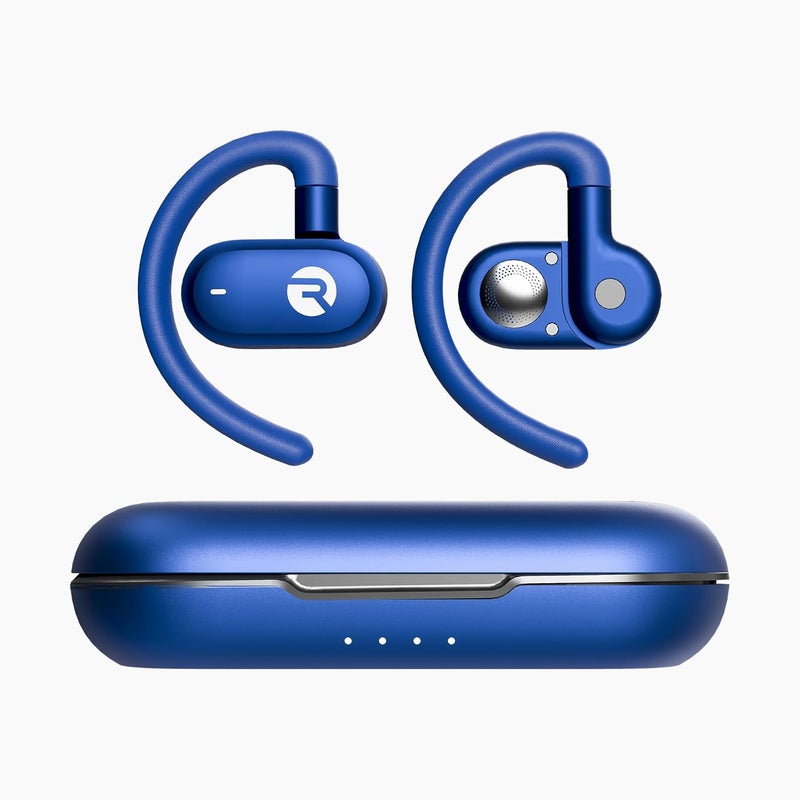 Raycon Fitness Open Earbuds – True Wireless Open Ear Bluetooth Headphones, Hook Design, IPX5 Water Resistant, 40 Hours of Battery Life (Blue) - Image 2